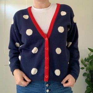 Vintage Pendleton polka dot cardigan
